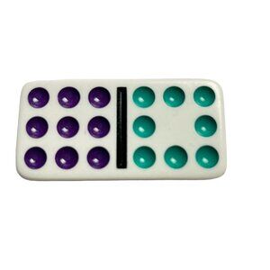 Double Nine Dominoes Replacement Tile 8 9 Color Dot Vintage 1998 mq